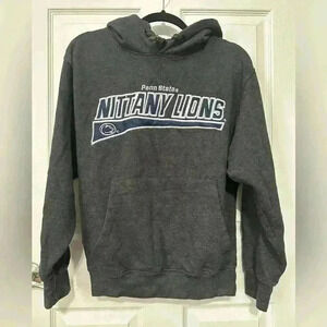Penn State Hoodie Mens Size Small Hooded Sweatshirt Pullover Gray Nittany Lions